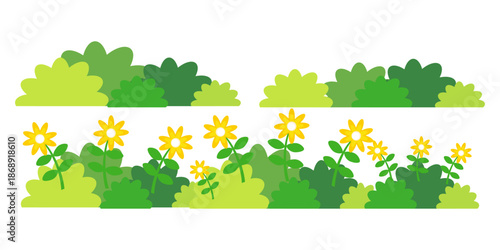 green grass illustration, sustainable grass nature, grass design in flat style	