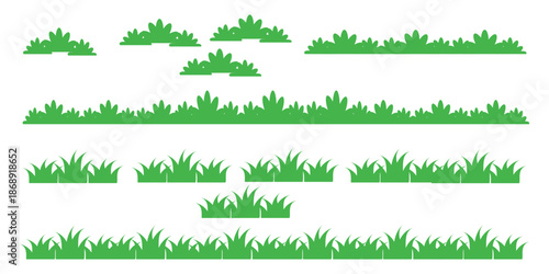 green grass illustration, sustainable grass nature, grass design in flat style	