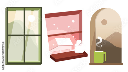 창문_2(건물+창+창틀+풍경)