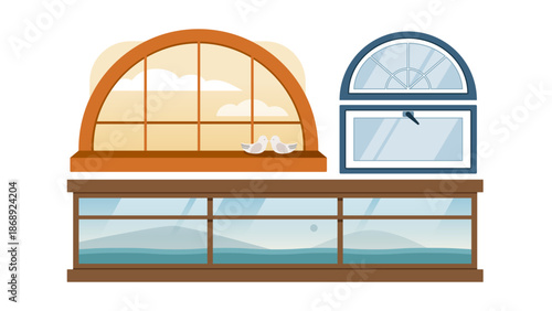 창문_3(건물+창+창틀+풍경)