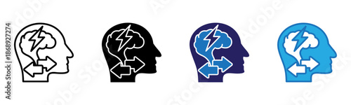 Behavior Icon Multi Style Vector Illustration