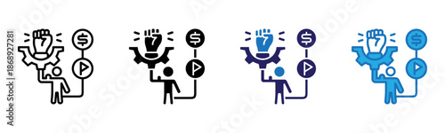 Ability Icon Multi Style Vector Illustration