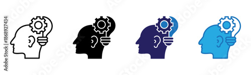 Expert Icon Multi Style Vector Illustration