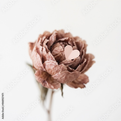 Lovely flower on white