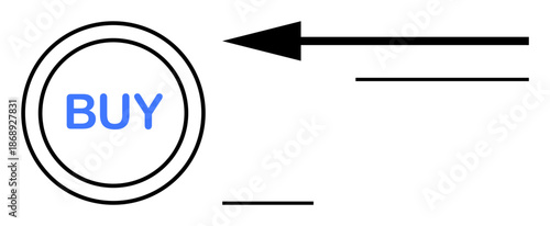 Online purchasing. Digital arrow and buy button concept promoting online transactions. Online purchasing streamlines ecommerce and s speed. Ideal for ecommerce, marketing, shopping platforms, digital
