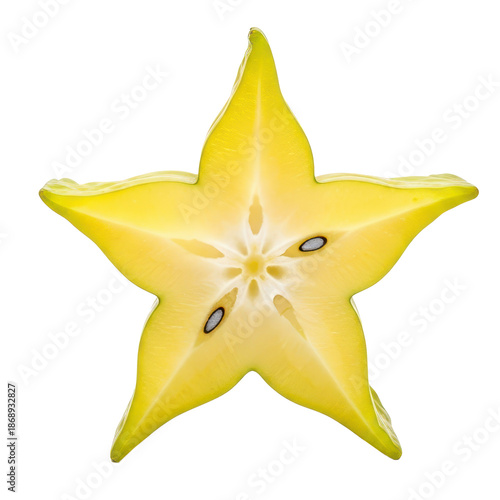 Wallpaper Mural Slice of carambola fruit, isolated background Torontodigital.ca