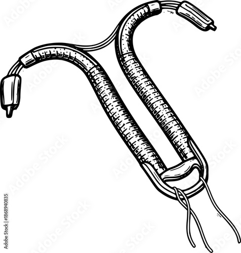 Vector illustration of IUD contraception



