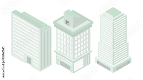 건물(빌딩+건축+아이소메트릭)