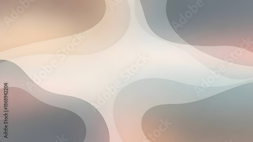 Abstract retail banner background with soft lighting, neutral colors, large negative space for text