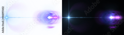 Fotografía abstract blue backAbstract golden light burst with radiant lens flare effect, cr