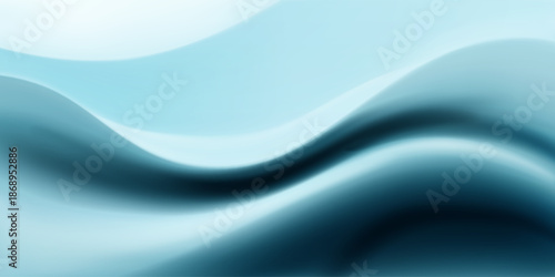 Soft, flowing wavy shapes in various shades of blue, creating a calming atmosphere with smooth transitions and subtle gradient effects.