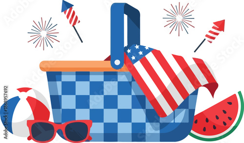 Festive 4th of July Picnic A Celebration of American Freedom and Summer Fun