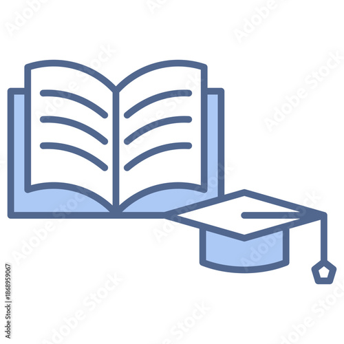 education blue style icon