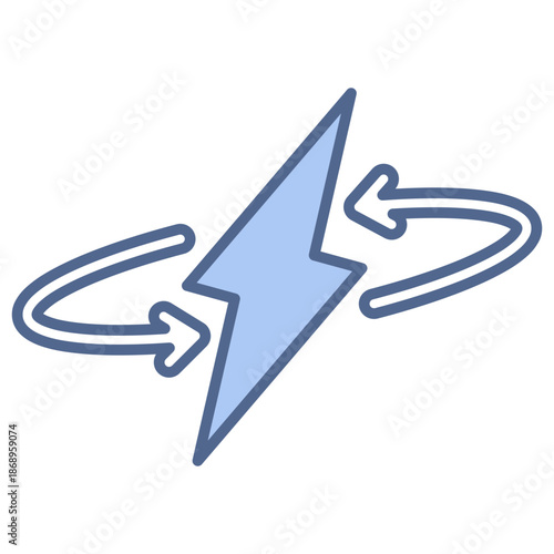 energy blue style icon