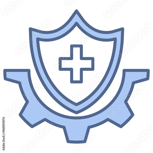 healthcare blue style icon