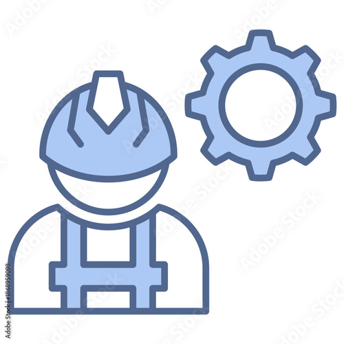 labor blue style icon