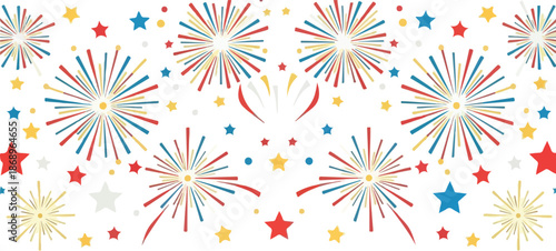 Festive Fireworks Display A Colorful Celebration of Joy and Freedom, Perfect for Special Occasions!