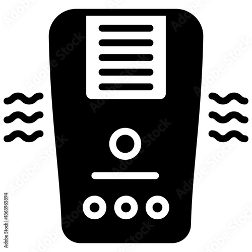 Air Purifier Glyph Icon Mini Illustration, Use For Modern Concept, Print, Ui, Ux Kit, Web And App Development. Vector Related To Green Technology And More