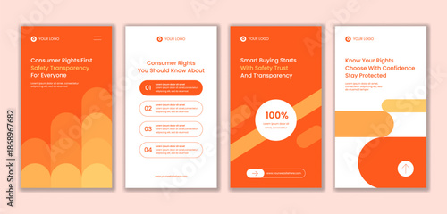 Hand Drawn Human Rights Day Flat Cartoon Illustration for Social Media Stories Background