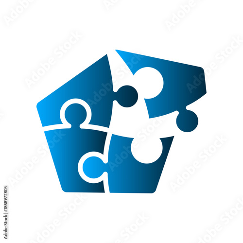 Puzzle icon design template