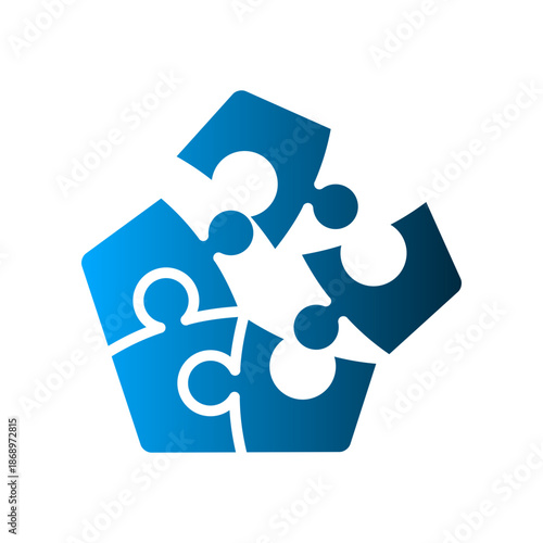 Puzzle icon design template