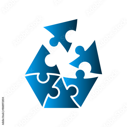 Puzzle icon design template