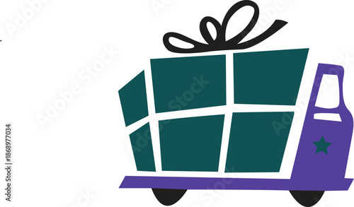 Modern Geometric Colorful Shape Vector logo with Center Abstract art, creative Symmetric Design.