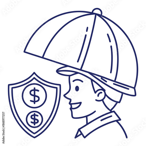 Employee Benefits Package Icon - Health and Welfare Symbol