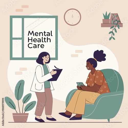 Mental Health Care Support and Compassion Icon
