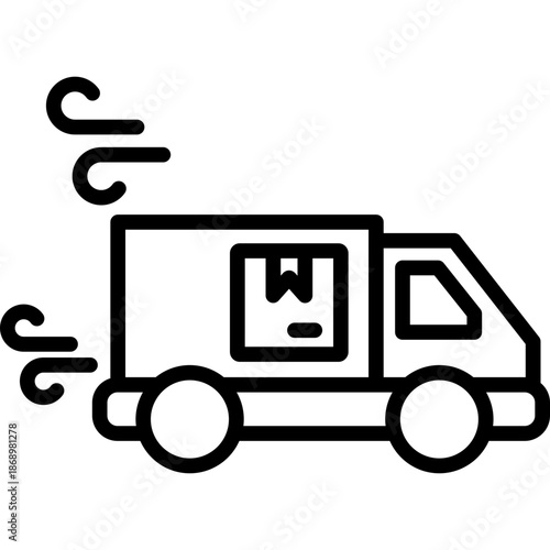 Express Shipping line icon