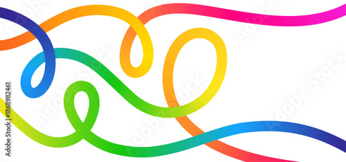 Gradient Curve Shape Ribbon Background. Vector Party Graphic Design.Abstract Color Lines Pattern.  Gradient Color Wave Lines.Abstract Color Lines Pattern. Gradient Curve Shape Ribbon Background.