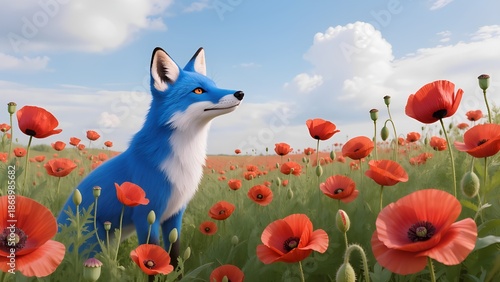 red poppy flowers