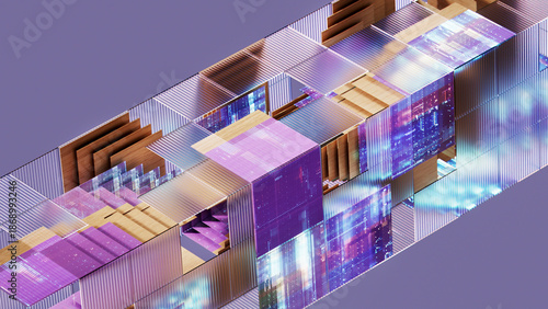 Modular Architecture of Wood and Glass