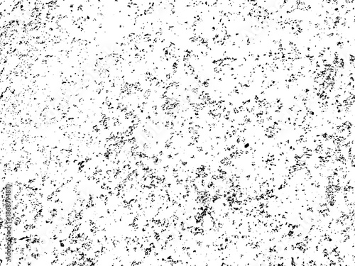 Grunge background black and white. Texture of chips, cracks, scratches, scuffs, dust, dirt .Vector pattern of cracks, chips, scuffs. Abstract vintage surface isolated on white background.EPS10.