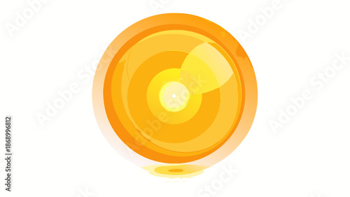 Golden Circle Gradient Isolated background