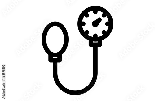 Blood Pressure Monitor Line Icon