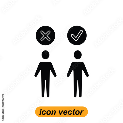 vote icons. Flat illustrations of vote vector icons for the web. Vector illustrations of company icons.