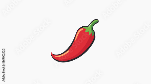 Red Chili Pepper Illustration.