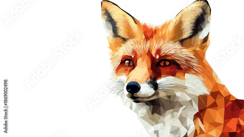 Red Fox Portrait Close Up.