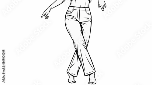 woman in black dress