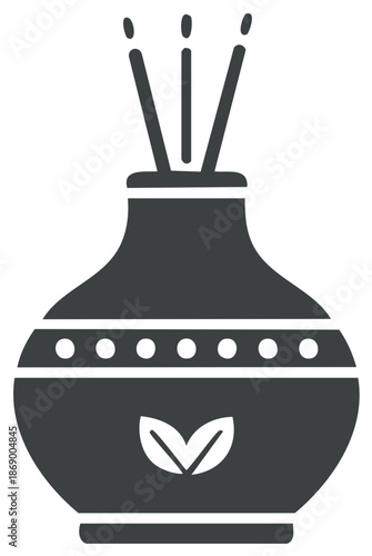 Fragrance Diffuser with Sticks in a Vase, Aroma Therapy for Home, Modern Design, Indoor Scent, Essential Oils