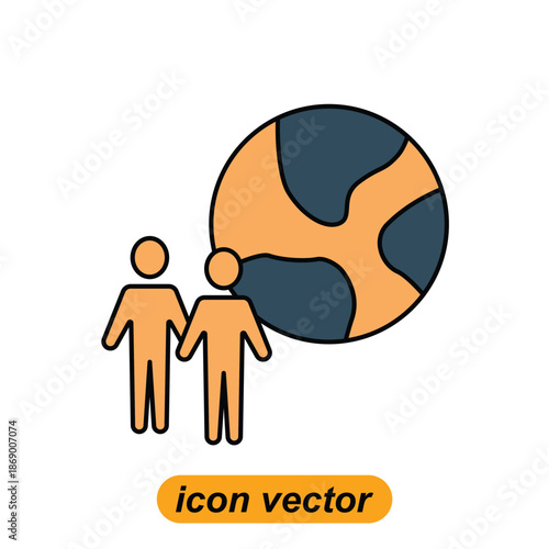 diversity icons. Flat illustrations of diversity vector icons for the web. Vector illustrations of company icons.