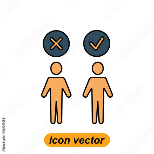 vote icons. Flat illustrations of vote vector icons for the web. Vector illustrations of company icons.
