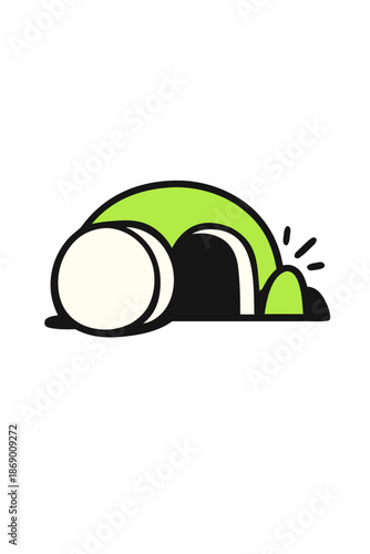 An illustrated person looks injured and in pain