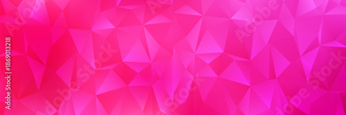 Pink polygonal illustration, which consist of triangles. Geometric background in Origami style with gradient. Triangular design for your business.