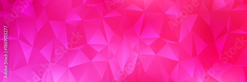 Pink polygonal illustration, which consist of triangles. Geometric background in Origami style with gradient. Triangular design for your business.