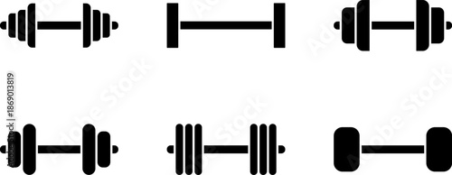 Dumbell fill icons
