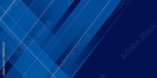 Blue abstract geometric background. Suit for business institution conference party Vector illustration