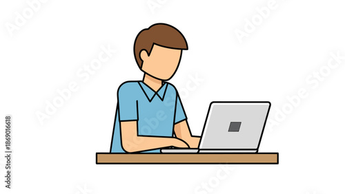 Person Typing on Laptop Computer Indoors Workspace Concept