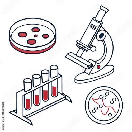 Laboratory equipment setup